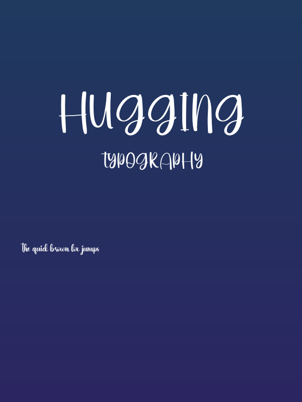 Hugging Poster