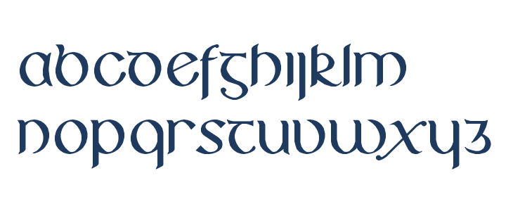 Huggles Regular Lowercase