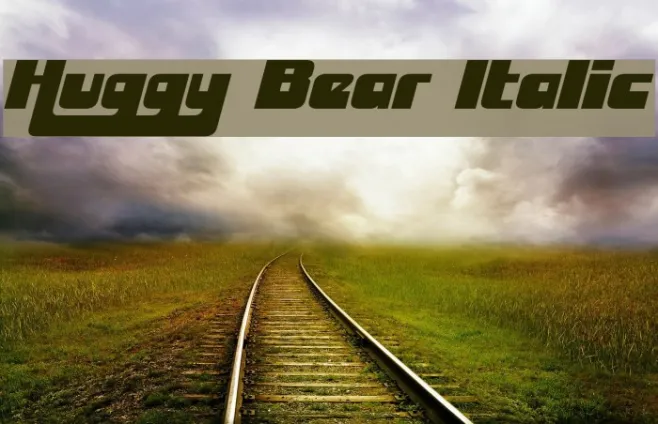 Huggy Bear Italic Example 1