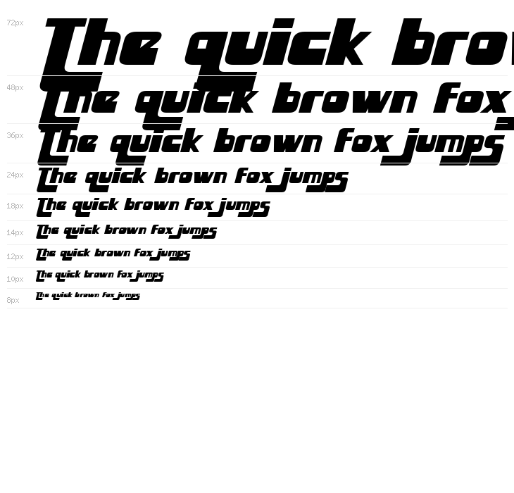 Huggy Bear Italic Waterfall