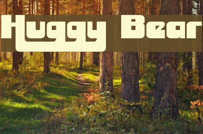 Huggy Bear Fonte examples