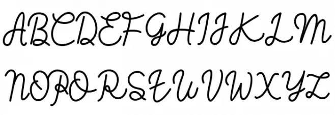 Hugh Pillow Schriftart Groß