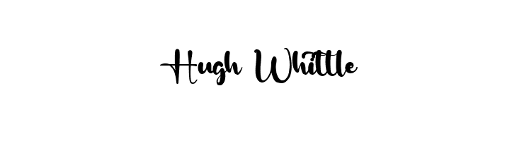 Hugh Whittle  Frei Schriftart Herunterladen