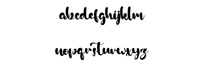 Hugh Whittle Font LOWERCASE