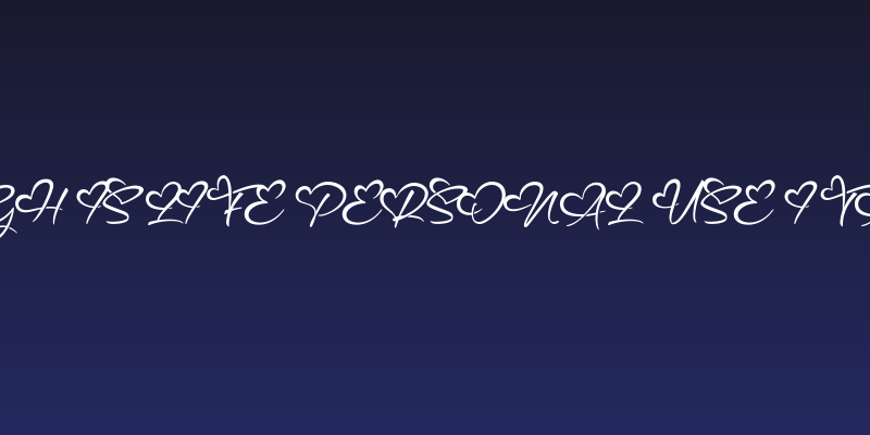 Hugh is Life Personal Use Italic Social Header