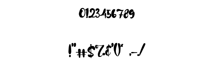HughWhittle Font OTHER CHARS