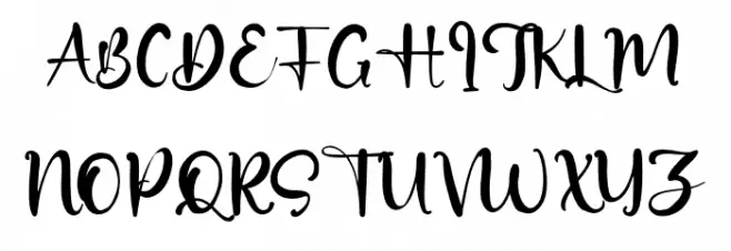HughWhittle 字体 大写