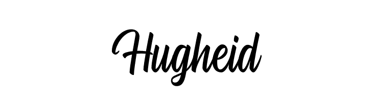 Hugheid  नि: शुल्क फ़ॉन्ट्स डाउनलोड