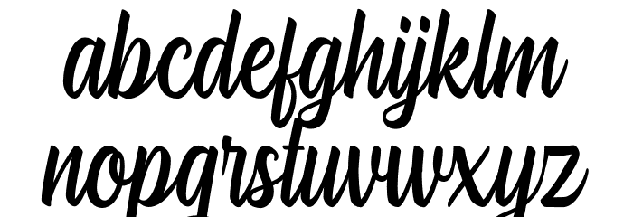 Hugheid Font LOWERCASE
