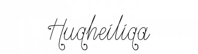 Hugheiliga  font caratteri gratis