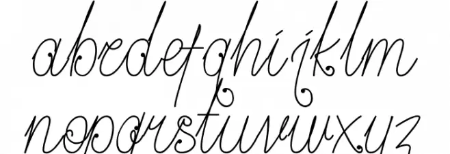 Hugheiliga Schriftart Kleinbuchstaben
