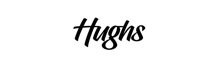 Hughs  नि: शुल्क फ़ॉन्ट्स डाउनलोड