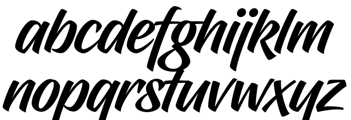 Hughs Font LOWERCASE