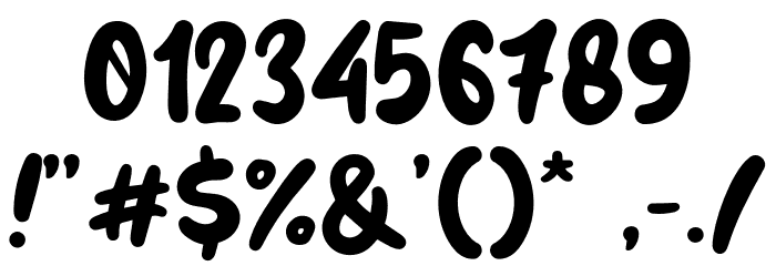 Huglove Font OTHER CHARS
