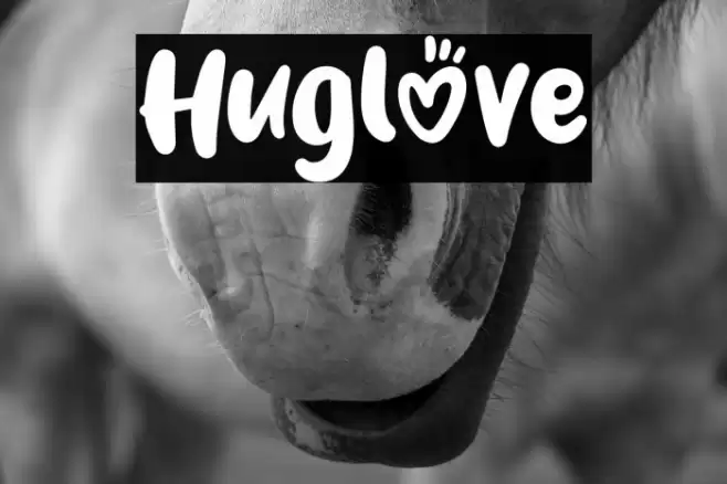 Huglove Font examples