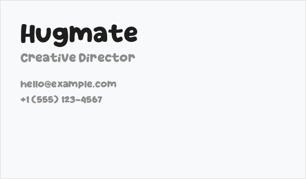 Hugmate Business Card