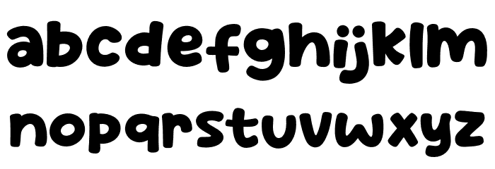 Hugmate Font LOWERCASE
