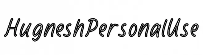 Hugnesh Personal Use  font caratteri gratis