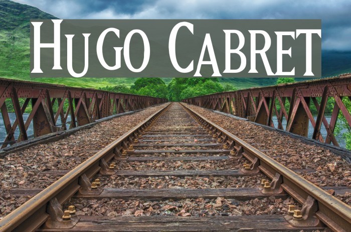 Hugo Cabret Font examples