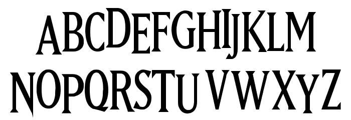 Hugo Cabret Font LOWERCASE