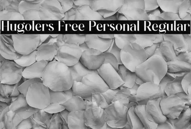 Hugolers Free Personal Regular Font examples