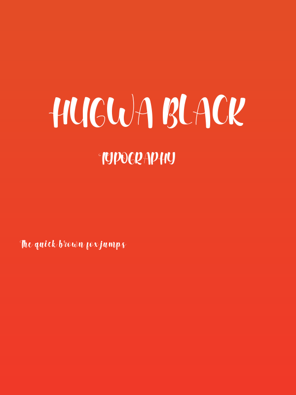 Hugwa Black Poster