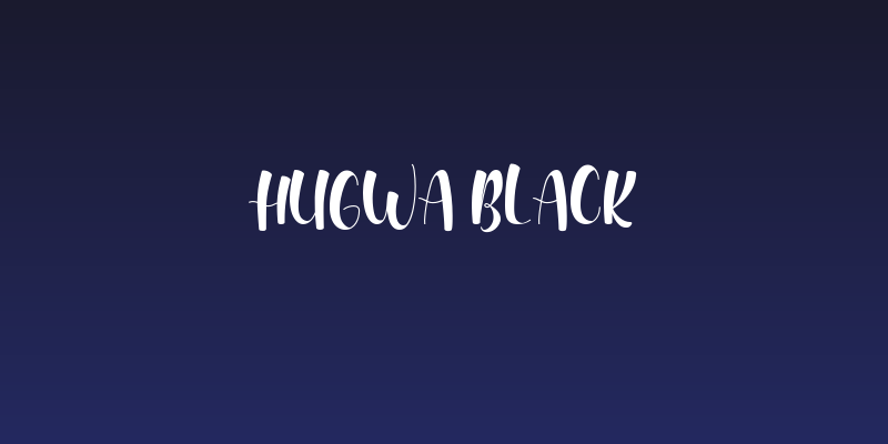 Hugwa Black Social Header