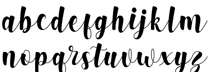 Hugwa Black Font LOWERCASE