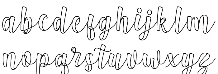 Hugwa Font LOWERCASE