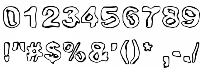 Huhtikuu Font OTHER CHARS