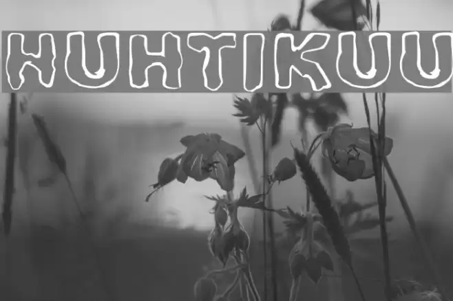 Huhtikuu Font examples
