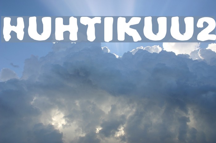 Huhtikuu2 Font examples