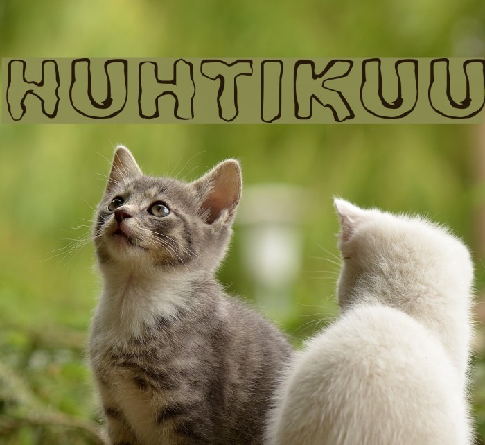 Huhtikuu Font examples