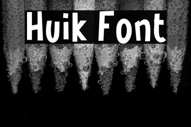Huik Font examples