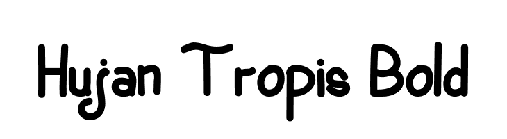 Hujan Tropis Bold  Frei Schriftart Herunterladen