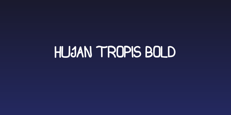 Hujan Tropis Bold Social Header