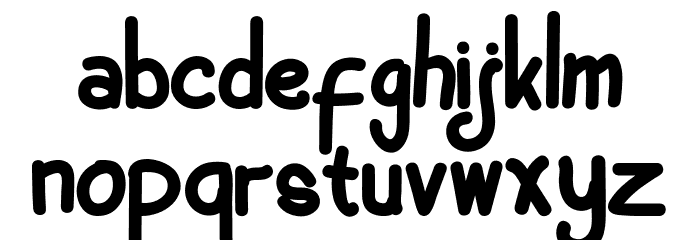 Hujan Tropis Bold Font LOWERCASE