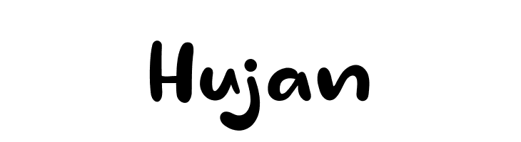 Hujan  font caratteri gratis