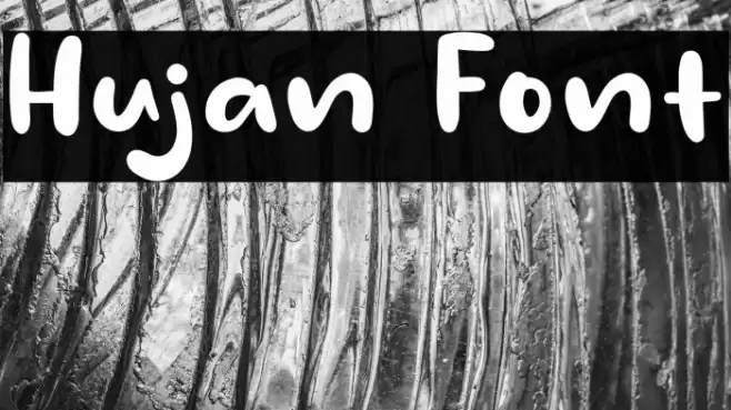 Hujan Font examples