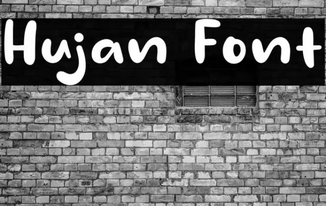 Hujan Font examples