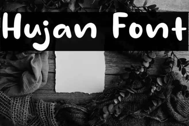 Hujan Font examples
