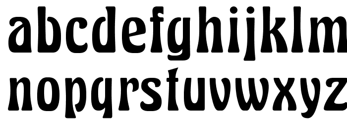 HukOpti-Light Font LOWERCASE