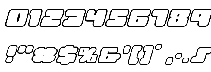 Hula Hoop Girl Bold Outline It Font OTHER CHARS
