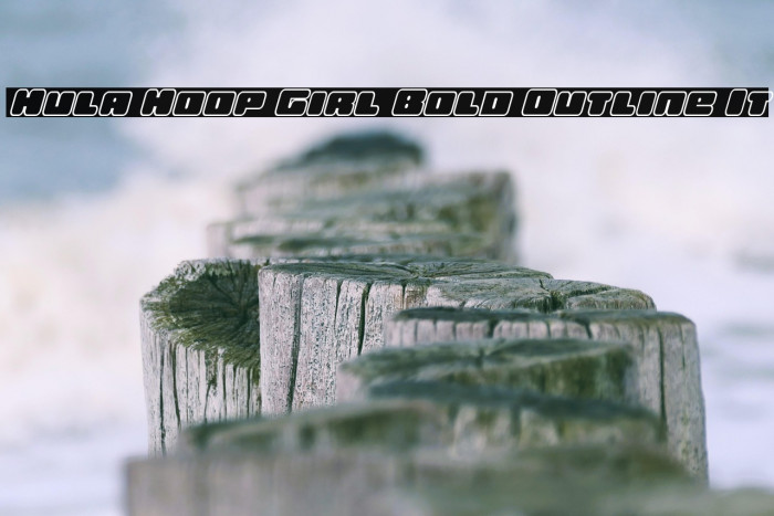 Hula Hoop Girl Bold Outline It Example 1