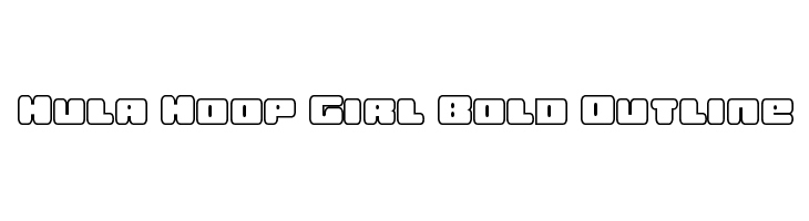 Hula Hoop Girl Bold Outline  Free Fonts Download