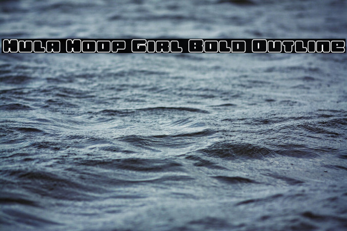 Hula Hoop Girl Bold Outline Example 3
