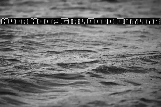 Hula Hoop Girl Bold Outline Font examples