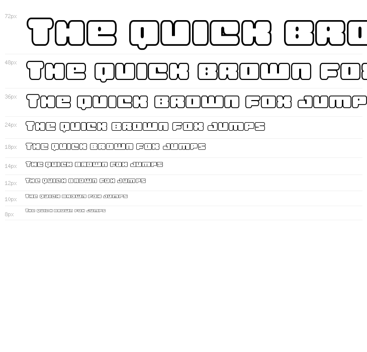 Hula Hoop Girl Bold Outline Waterfall