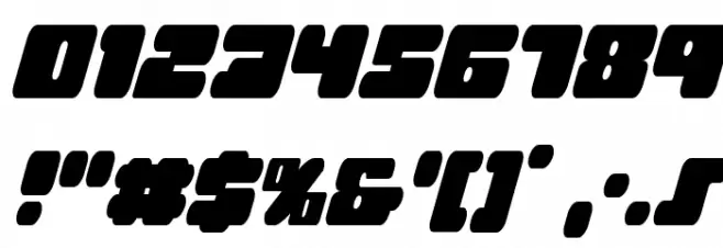 Hula Hoop Girl Condensed Ital Font OTHER CHARS