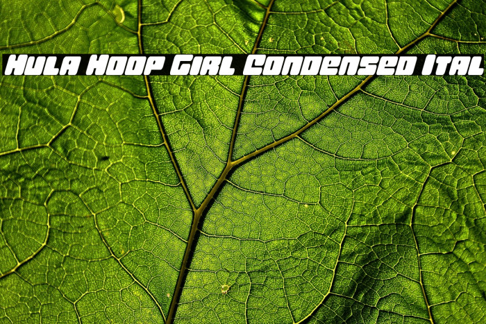 Hula Hoop Girl Condensed Ital Example 3